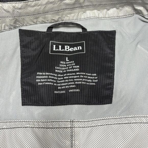 LL Bean Rain Jacket/Trench Coat Women's Large - Picture 3 of 16